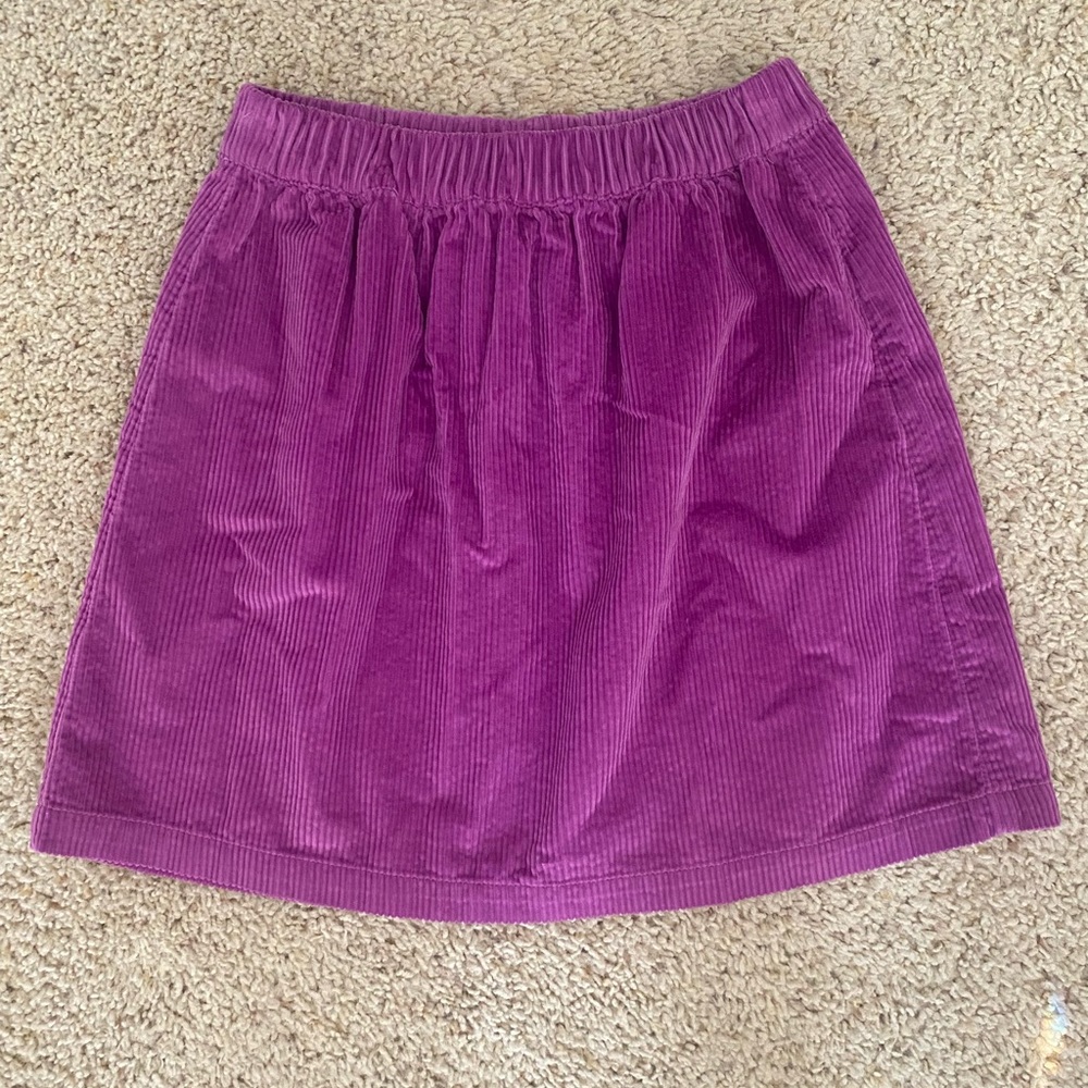 Fuchsia Corduroy Mini Skirt